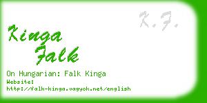 kinga falk business card